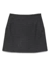 Apc Skirt Wool Houndstooth Pattern In Black