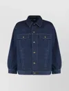 Apc Adjustable Cuffs Collared Long Sleeves Jacket In Blue