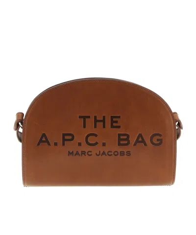 APC A.P.C. X MARC JACOBS LOGO EMBOSSED CROSSBODY BAG