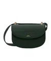 Apc Adjustable Shoulder Strap Logo Shoulder Bag In Green