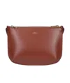 Apc Adjustable Strap Cross Body Bag In Brown