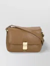 Apc Adjustable Strap Leather Shoulder Bag In Brown