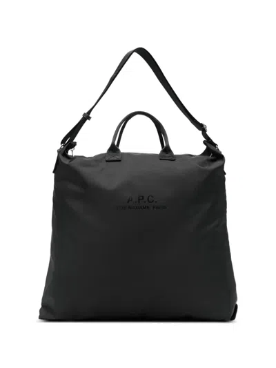 Apc Adjustable-strap Messenger Bag In Black