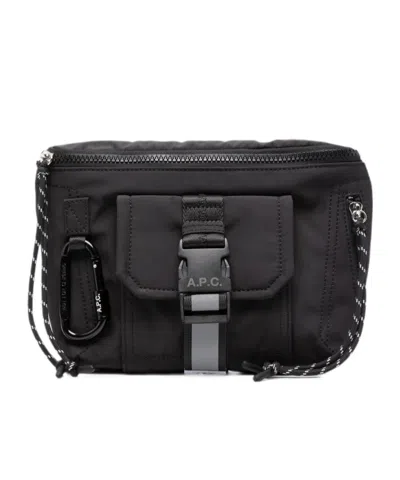 A.p.c. Adjustable Waist Pack In Black