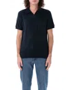 Apc A.p.c. Agustino Polo Shirt In Dark Navy