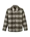 Apc Alan Check-pattern Overshirt In Gray