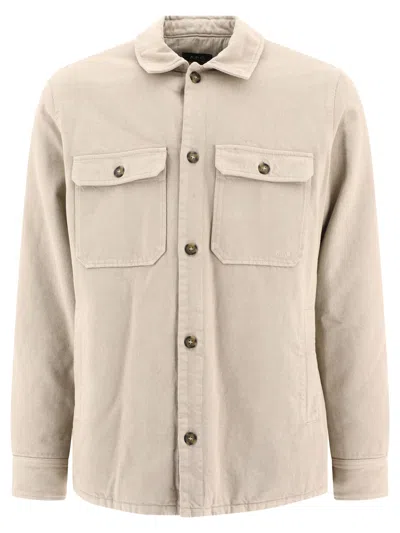 Apc Alessio Jackets Beige In Brown