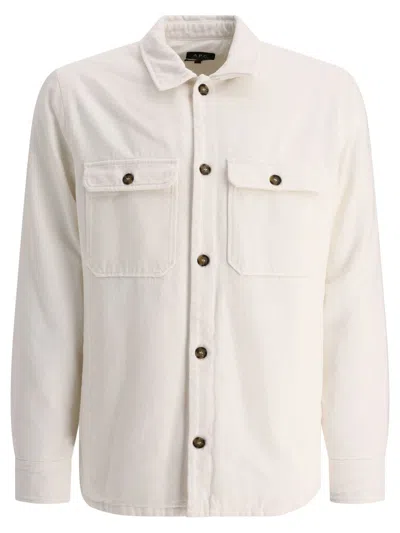 Apc A.p.c. "alessio" Overshirt In White