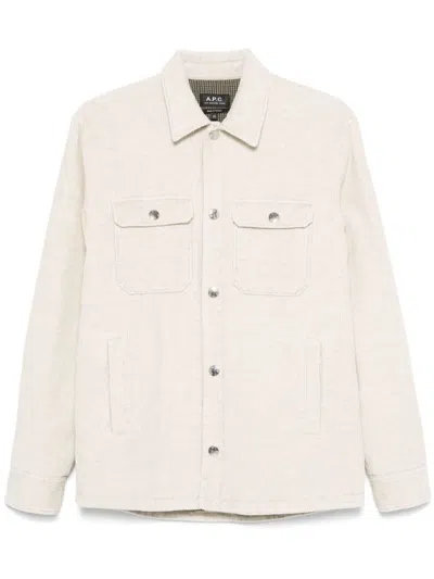 Apc Alex Shirt Jacket In Neutral