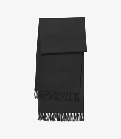 Apc Alix Embroidered Scarf One Size Black