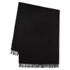 Apc A.p.c. Alix Brodée Black Virgin Wool Scarf In Black