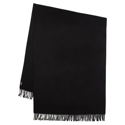 APC ALIX SCARF - A. P.C. - WOOL - BLACK