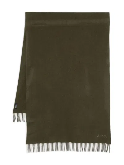 Apc Alix Scarf In Burgundy