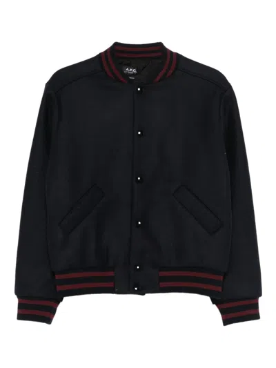 Apc A.p.c. Alizee Varsity Jacket Clothing In Blue