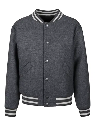 Apc Alizee Jacket With Ribbed Collar And Cuffs In Gray