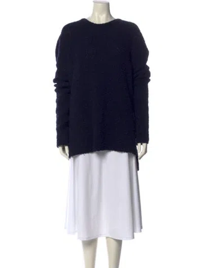 Pre-owned Apc Alpaca Crew Neck Sweater In Blue