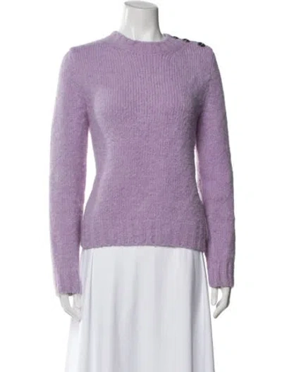 Pre-owned Apc Alpaca Crew Neck Sweater In Purple