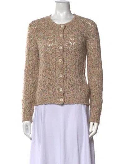 Pre-owned A.p.c. Alpaca Patterned Sweater In Neutrals