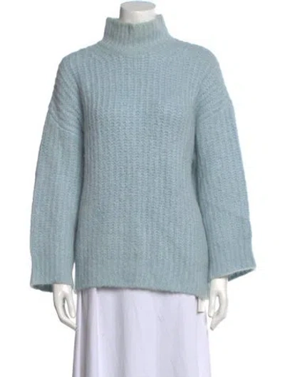 Pre-owned Apc Alpaca Turtleneck Sweater In Blue