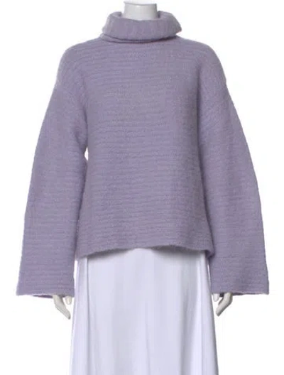 Pre-owned Apc Alpaca Turtleneck Sweater In Purple
