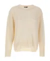 Apc A.p.c. Crewneck Brushed Jumper In Nude