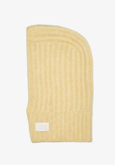 A.p.c. Alpaca-wool Blend Balaclava T1 Light Yellow