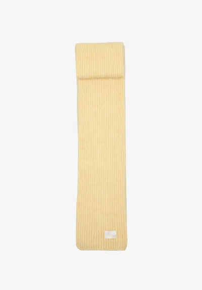 A.p.c. Alpaca-wool Blend Scarf One Size Light Yellow