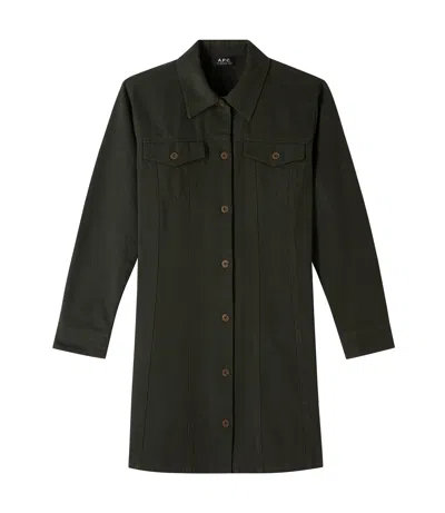 Apc Alpine Dress In Green