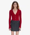 Apc Red Katie Holmes Edition Ambre Cardigan In Raspberry