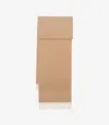Apc Ambroise Embroidered Scarf One Size Camel In Camel