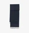 Apc Ambroise Embroidered Scarf One Size Dark Navy In Dark Navy