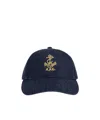 A.p.c. Anchor-embroidered Denim Cap In Blue