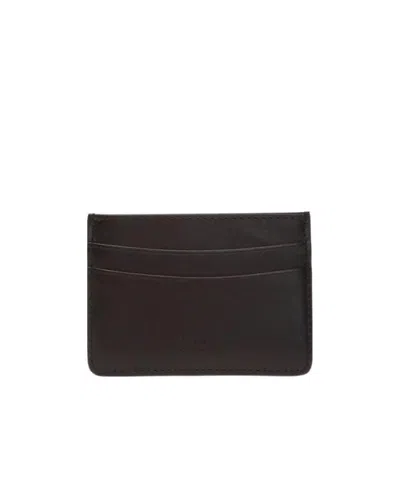Apc André Embossed Logo Cardholder In Black
