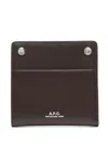 Apc Brown André Bifold Card Holder In Brown