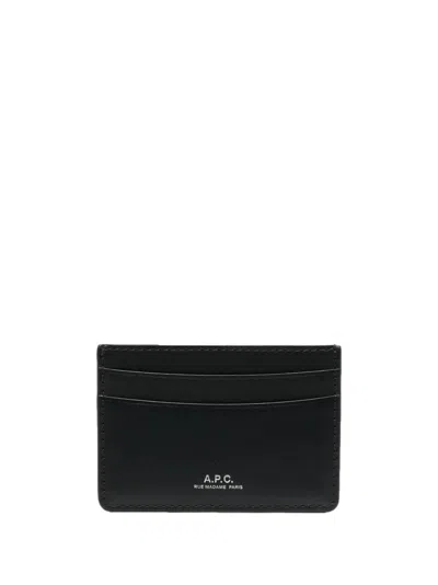 Apc A.p.c. Andre Card Case In Black