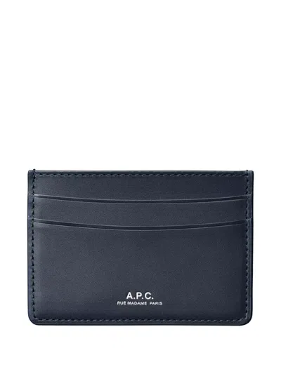 A.p.c. Andre Card Holder In Red