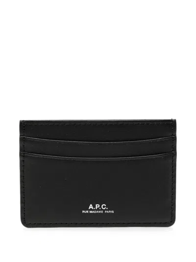A.p.c. Andre Cardholder In Black