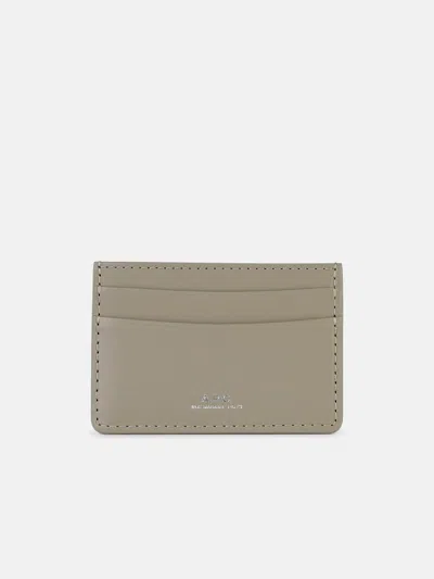 Apc 'andre' Green Leather Card Holder