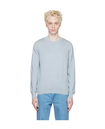 Apc Andy Logo Sweater In Blue