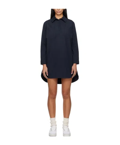 Apc Angela Long-sleeved Dress In Black