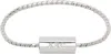 Apc Silver Angle Bracelet In White