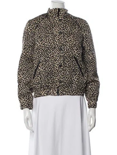 Pre-owned A.p.c. Animal Print Bomber Jacket In Multi