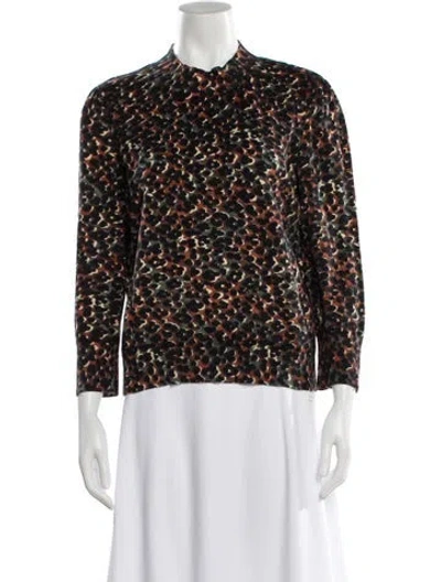 Pre-owned Apc Animal Print Crew Neck Sweater In Black