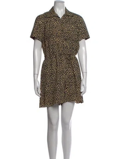 Pre-owned A.p.c. Animal Print Jumpsuit In Neutrals