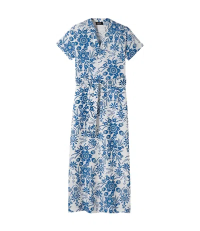 Apc Annelie Dress In Iaa - Blue