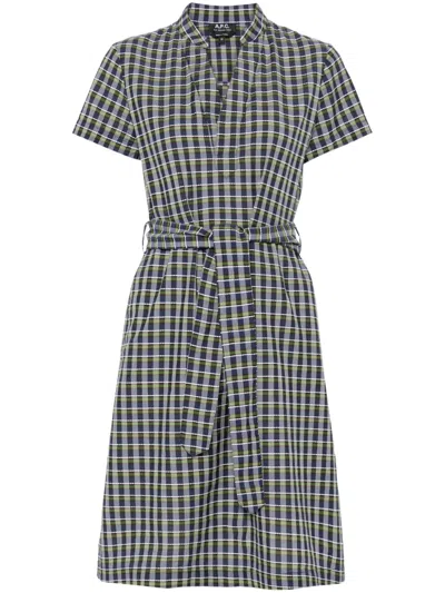 Apc Annelie Minikleid In Kaa - Green