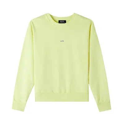 Apc Annie Fluo Sweatshirt In Green