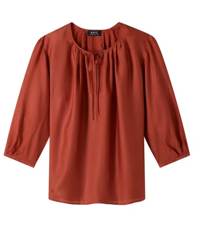 Apc Anouk Blouse In Red