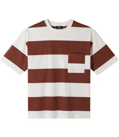 Apc Anthony T-shirt In Brown