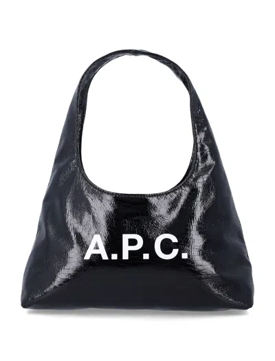 A.p.c. Baby Ninon Black Shoulder Bag
